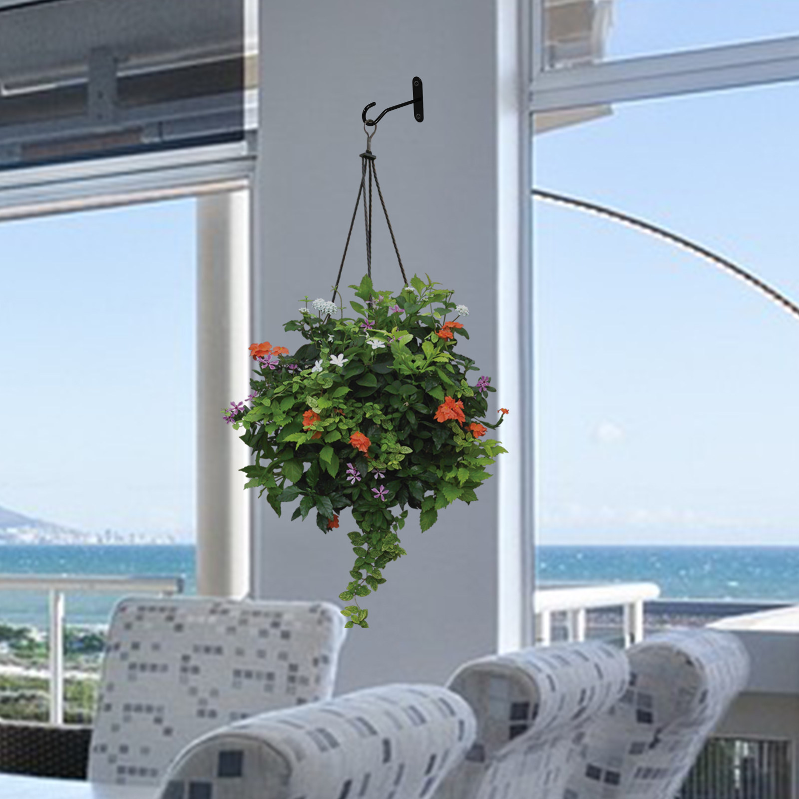 Hanging Planter Basket - مجموعتان من خطافات السقف لتعليق النباتات،