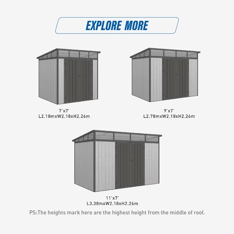 D2833 3م*3م مخزن أدوات معدني ع - مراجعة Gardening Tools Storage وسعره