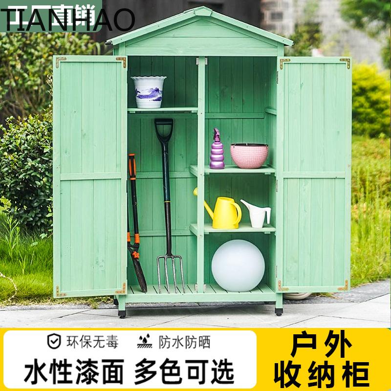 خزائن خارجية من الخشب الصلب ال - مراجعة Gardening Tools Storage وسعره