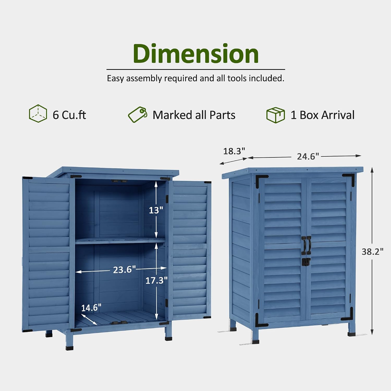 خزانة تخزين خشبية صغيرة للاستخ - مراجعة Gardening Tools Storage وسعره