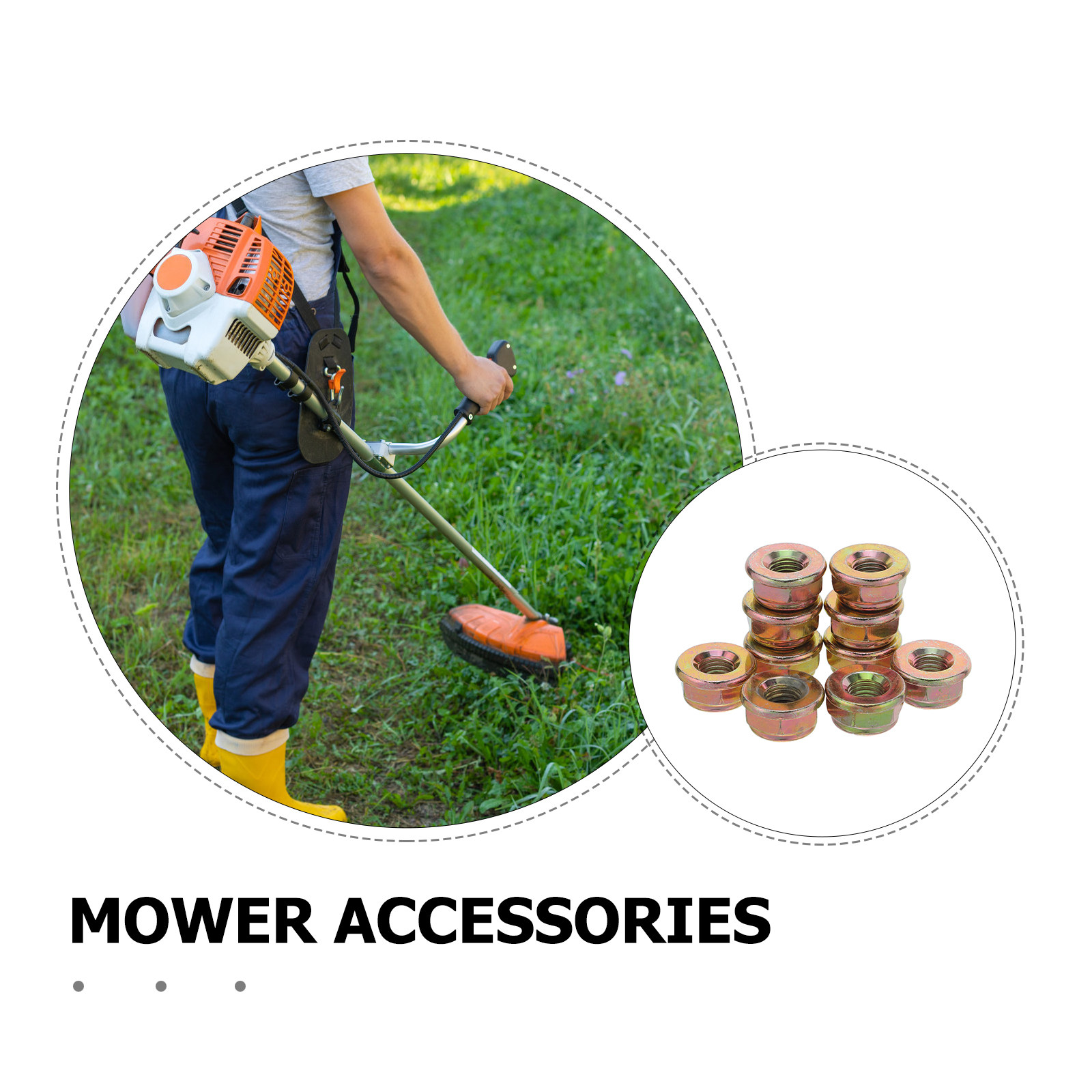 10 قطع من صواميل شفرات جزازة ا - مراجعة Gardening Tools Hand وسعره
