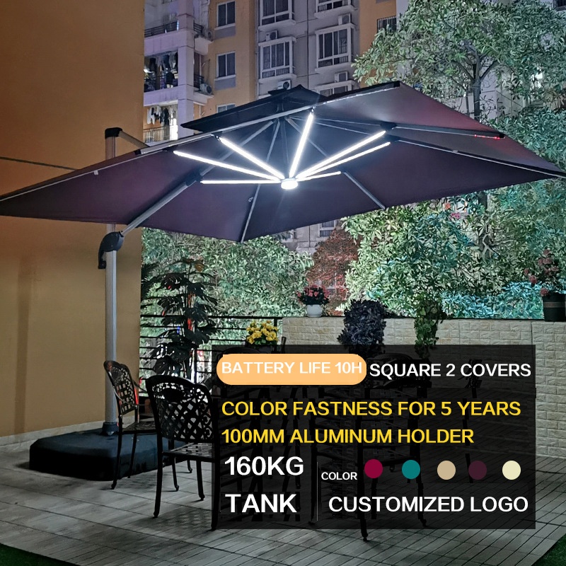 مظلة شمسية للحدائق والباحات ال - مراجعة Gardening Tools Logo وسعره