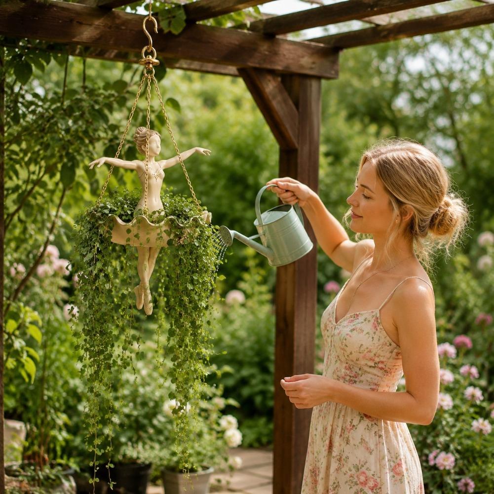 وعاء زهور معلق على شكل راقصة ب - مراجعة Hanging Planter Basket وسعره