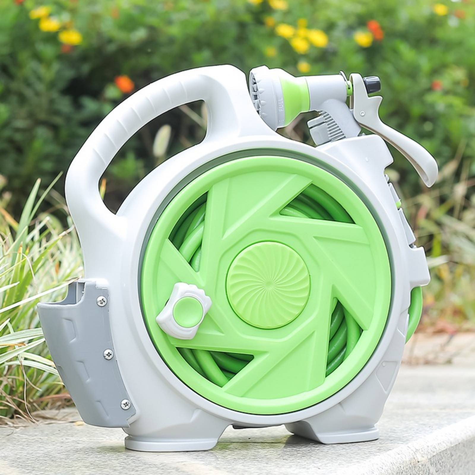 بكرة خرطوم مياه محمولة باليد،  - مراجعة Gardening Tools Hand وسعره