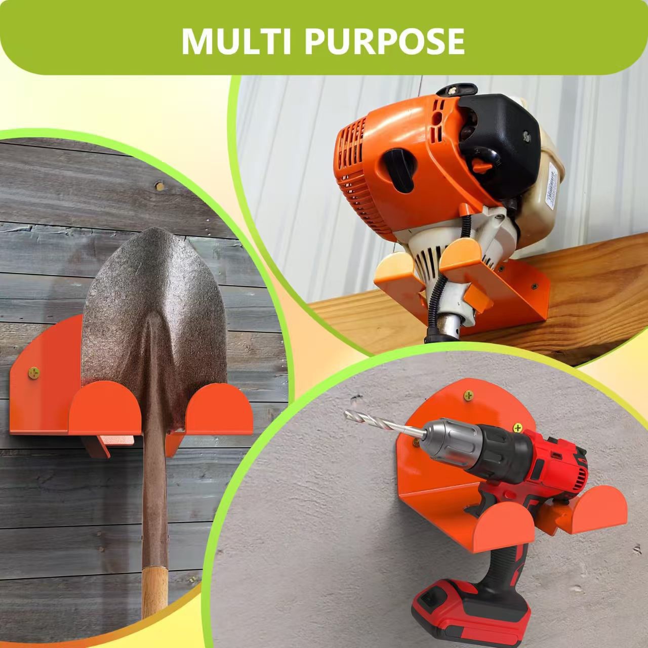 رف معدني معلق بتصميم بسيط - رف - مراجعة Gardening Tools Storage وسعره