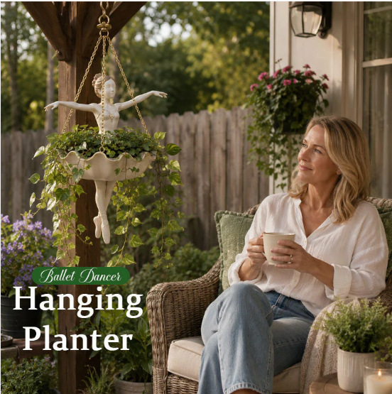 وعاء زهور جديد على شكل راقصة ب - مراجعة Hanging Planter Basket وسعره