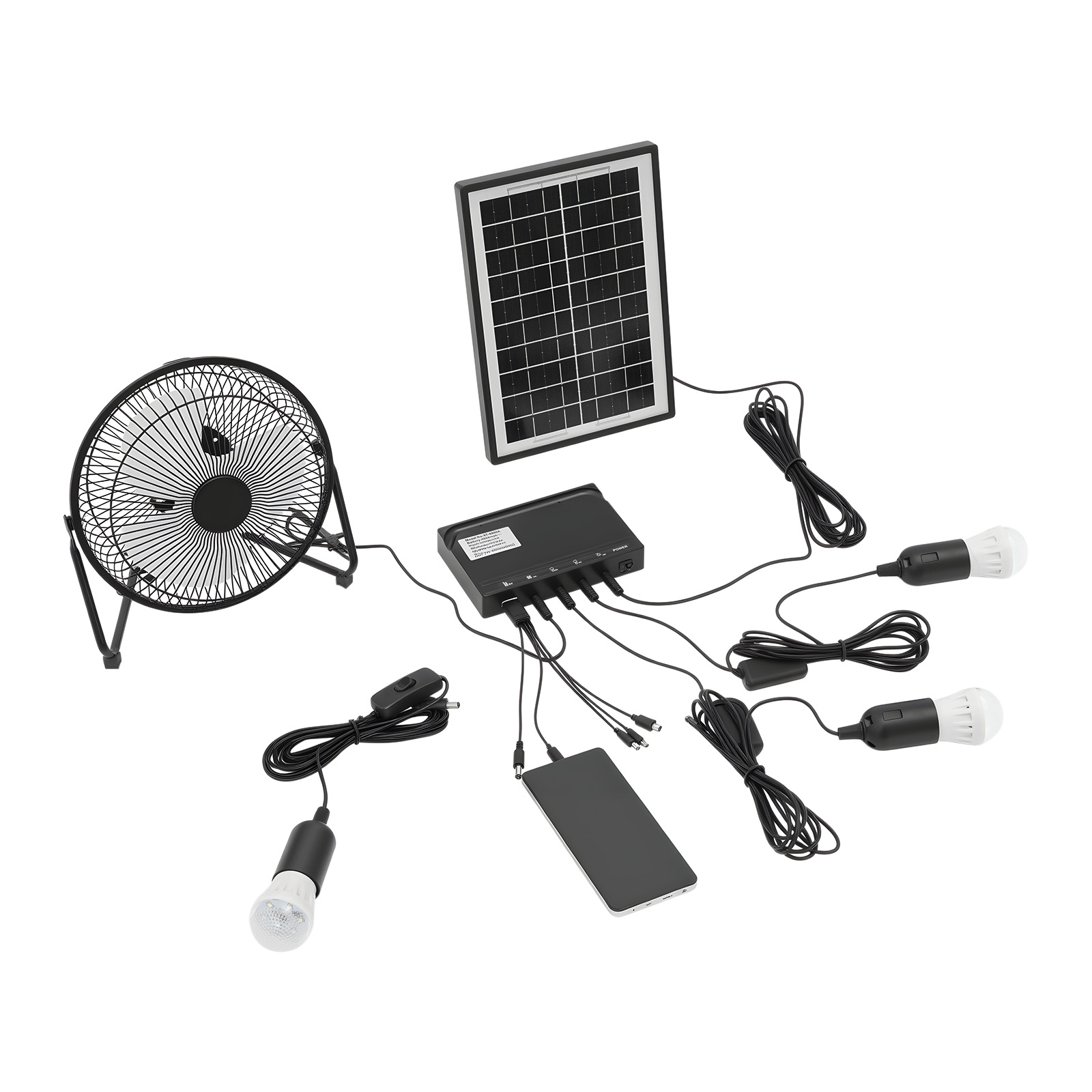 طقم مروحة ومصباح يعمل بالطاقة  - مراجعة Gardening Tools Bundle وسعره