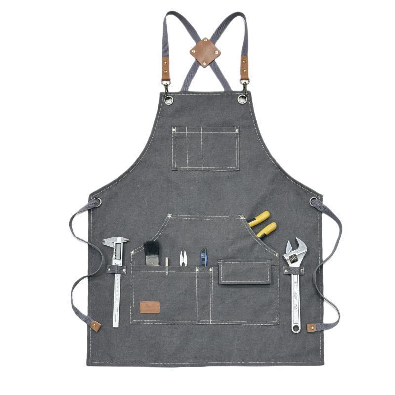 مريلة قماش مع جيوب متعددة حرفي - مراجعة Gardening Tools Logo وسعره