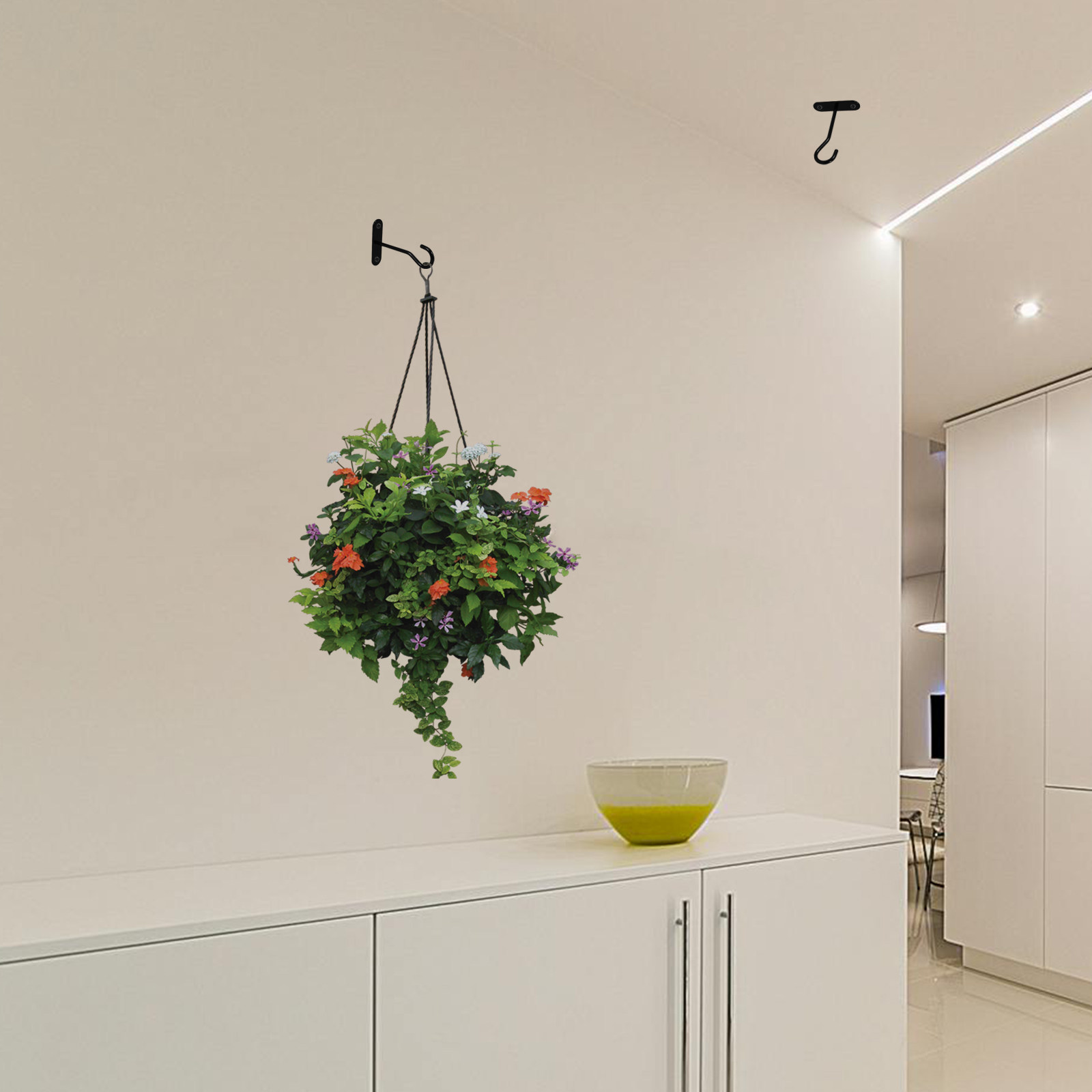 مجموعتان من خطافات السقف لتعلي - مراجعة Hanging Planter Basket وسعره