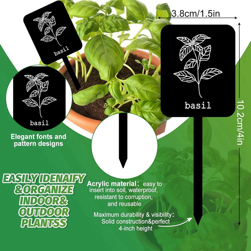 24 قطعة من لوحات تعريف النباتا - مراجعة Gardening Tools With Names وسعره