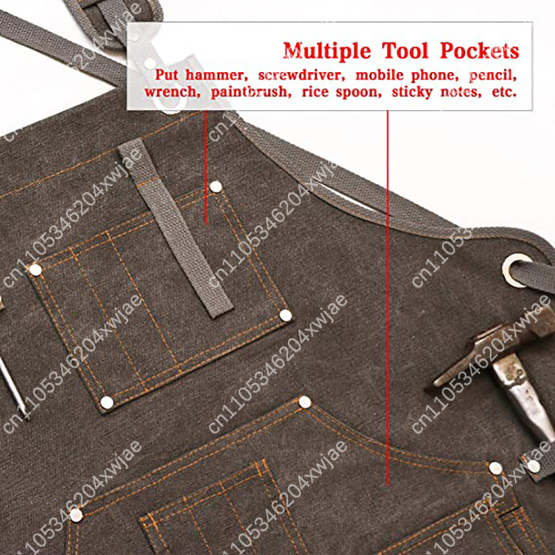 مريلة قماشية متينة مع شعار مخص - مراجعة Gardening Tools Logo وسعره