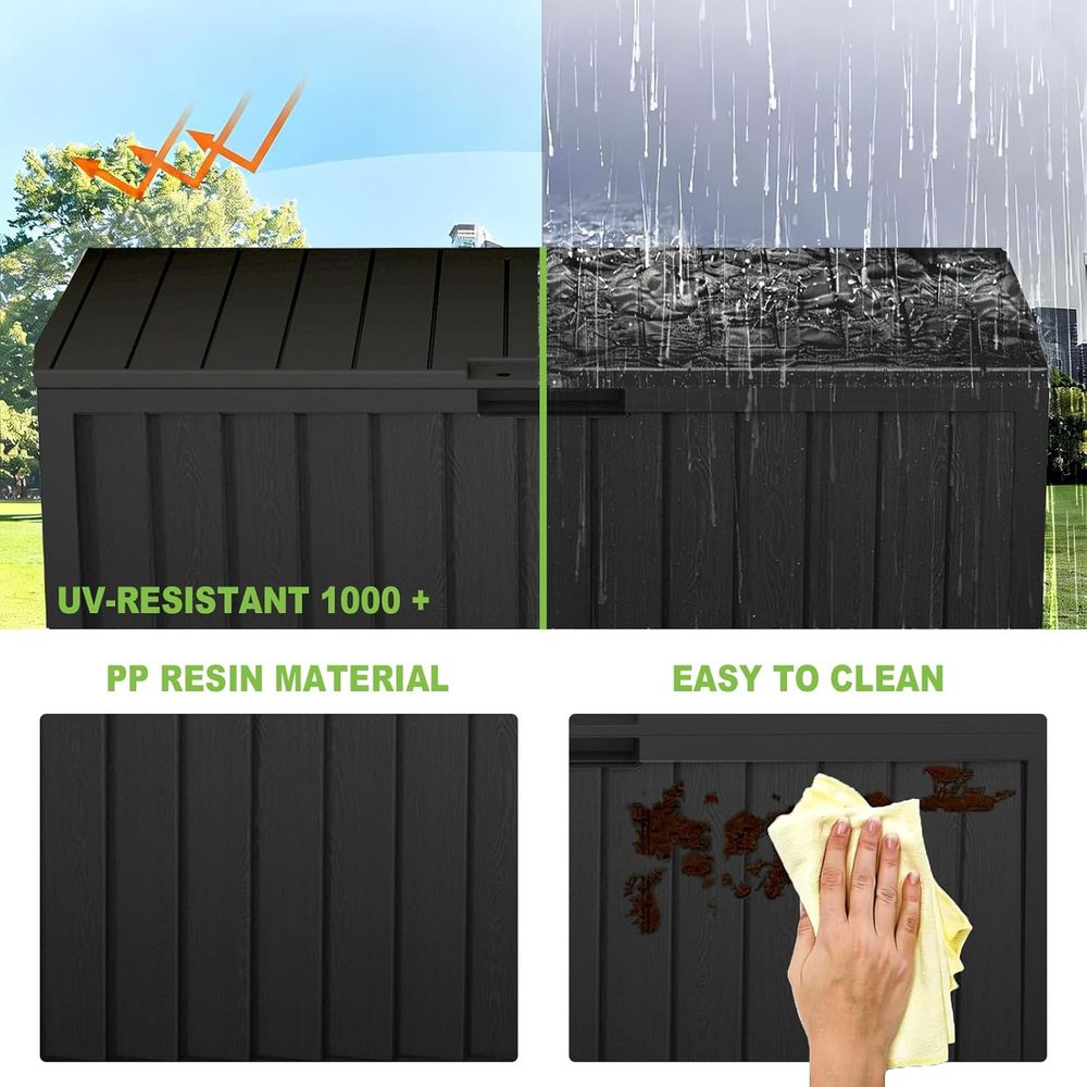صندوق تخزين خارجي مقاوم للماء  - مراجعة Gardening Tools Storage وسعره