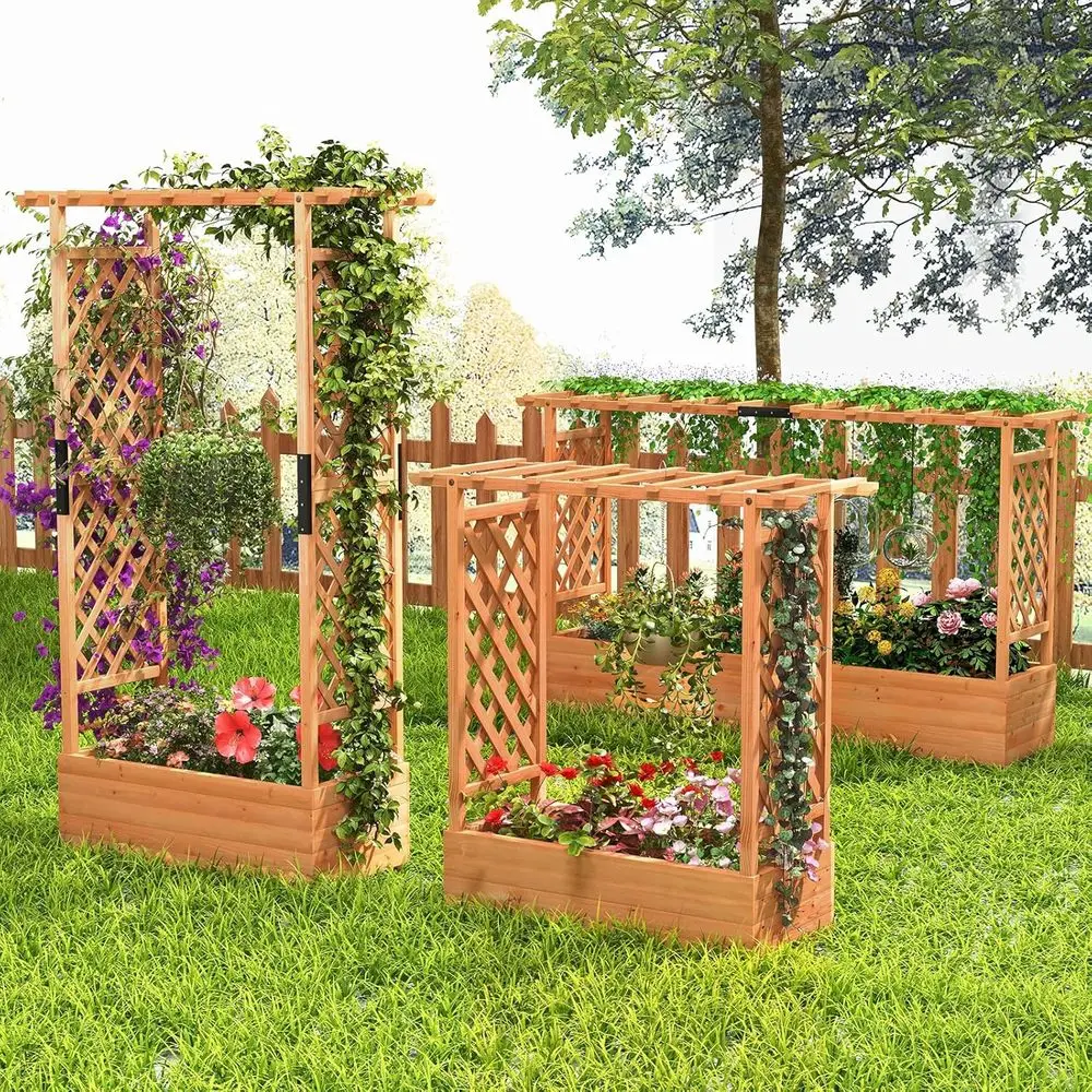 حوض زراعة مرتفع 45 سم مع سياج  - مراجعة Hanging Planter Basket وسعره