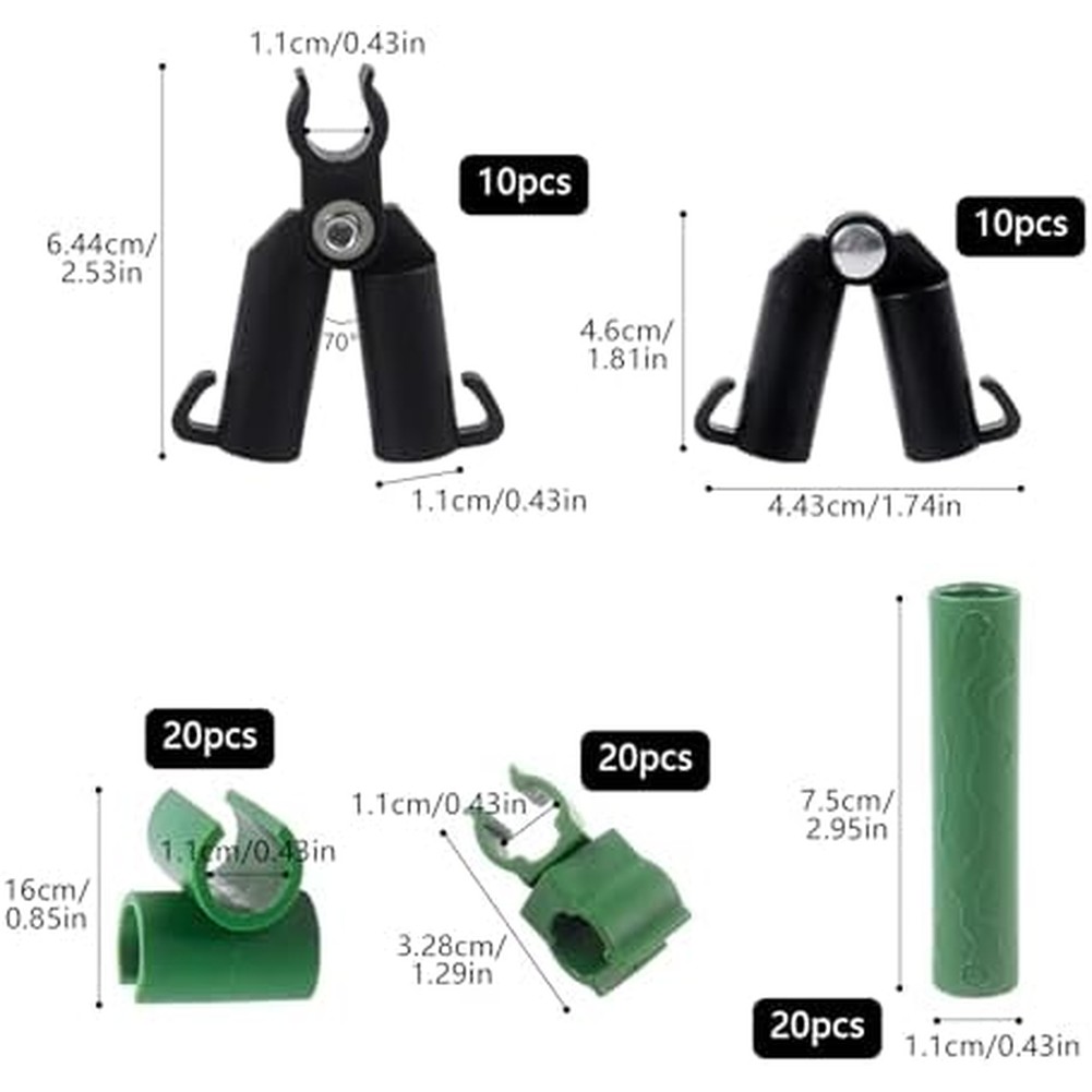 80 قطعة مشابك توصيل شبكية للحد - مراجعة Gardening Tools Set وسعره