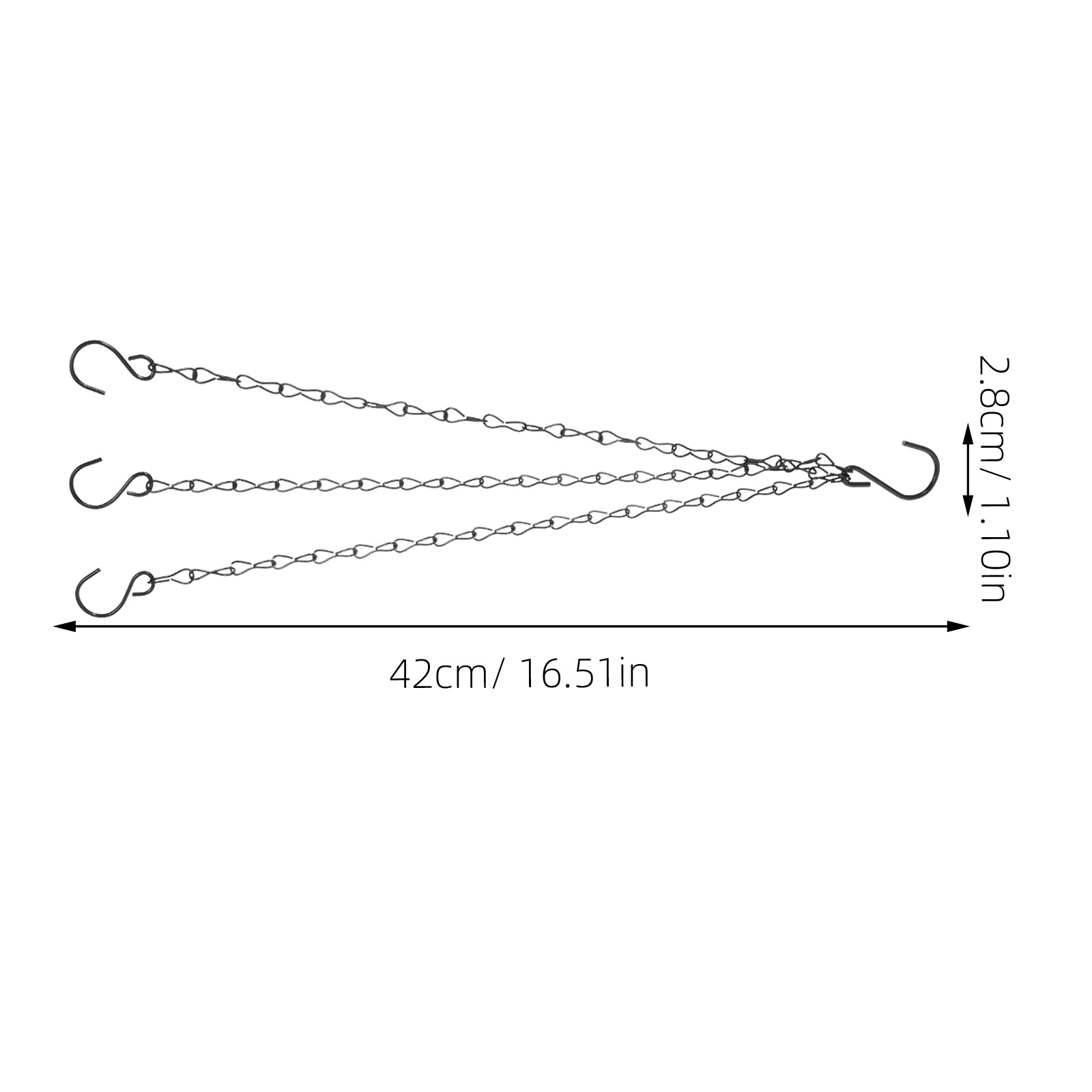 سلسلتان معلقتان من الحديد المت - مراجعة Hanging Planter Basket وسعره